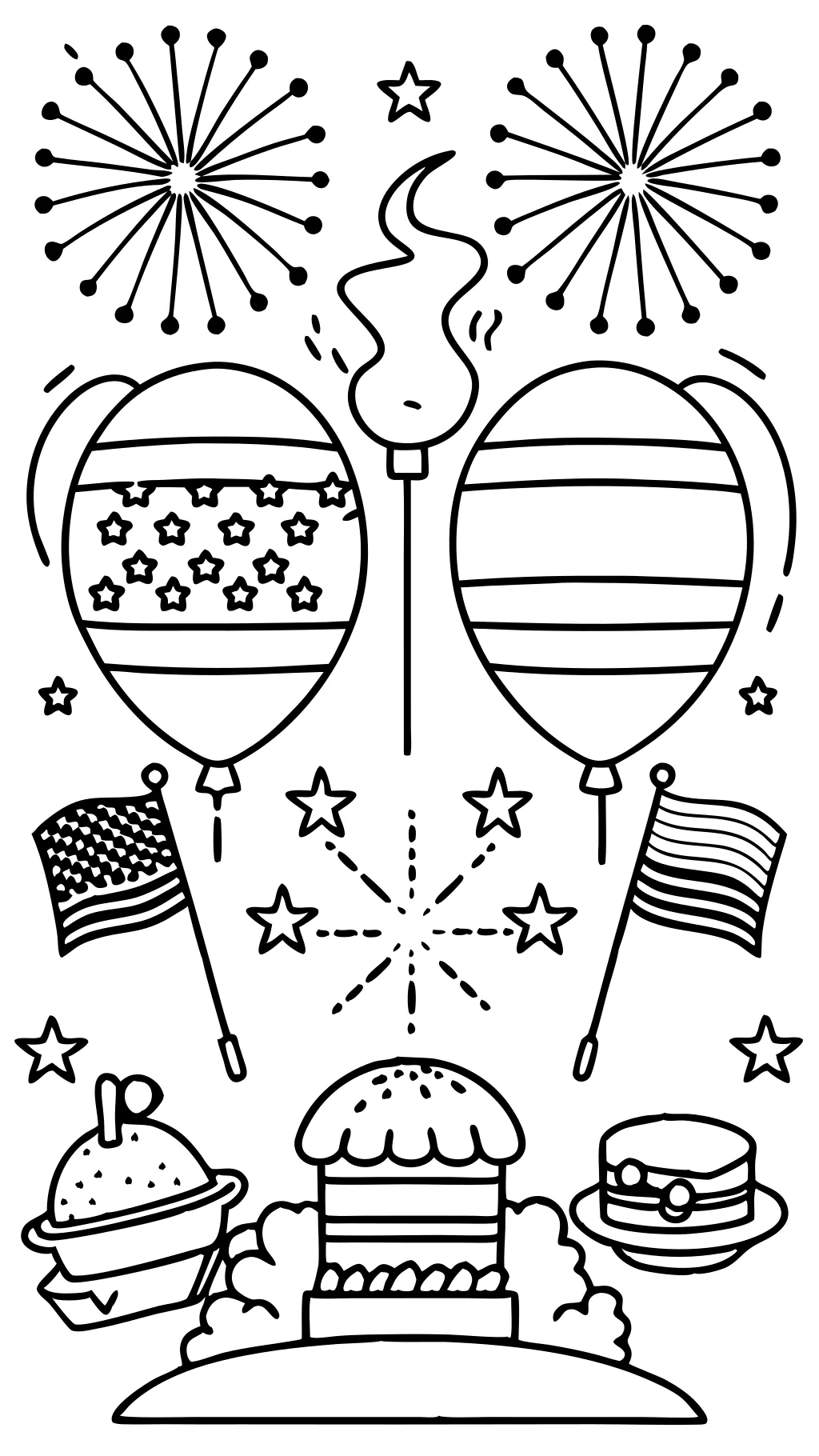 forth of july coloring pages